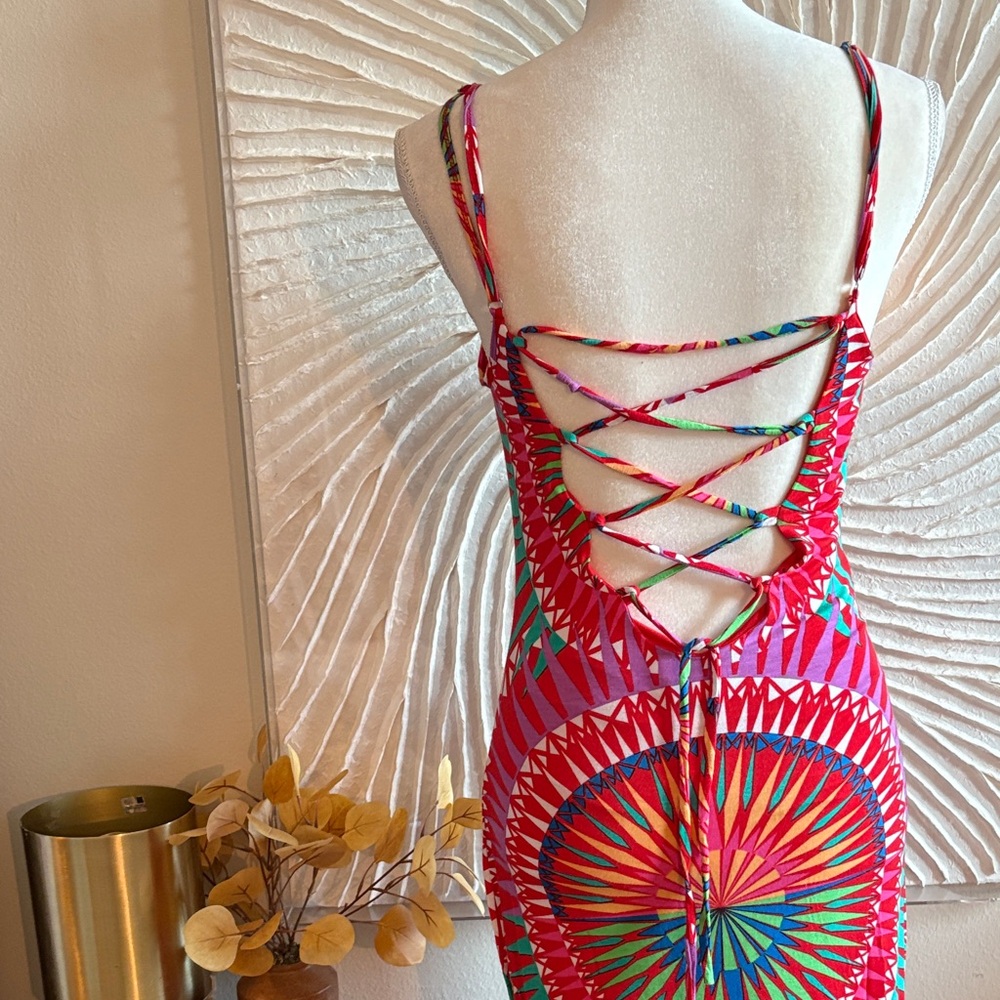 Mara Hoffman Lace up Back Maxi Dress - Picture 8 of 12